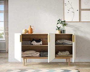 купить Комод с тремя дверками "Лайн (Line)" LN02/GR1/beige в Санкт-Петербурге