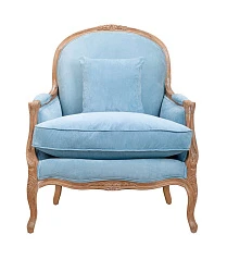 купить красивое Мягкое полукресло с подлокотниками Aldo Light Blue в интернет-магазине в Санкт-Петербурге