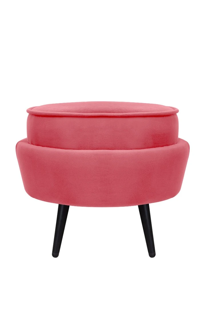 Пуф Pearl Adorn Karmin на черных ножках на заказ в интернет-магазине в Санкт-Петербурге
