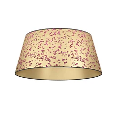 390291 Потолочный светильник CASTUERA, 1X25W (E27), ?450, сталь, черный/бумага декорированная розовыми лепестками, золотой, розовый в Санкт-Петербурге