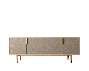 купить красивый Комод под TV с четыремя дверками "Line" R21/beige в Санкт-Петербурге
