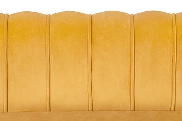 Дизайнерский диван Pearl Triple Yellow в интерьере в Санкт-Петербурге