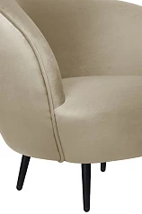купить Мягкое кресло Small Benee Taupe на черных ножках в Санкт-Петербурге
