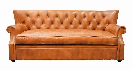 фото Кожаный диван лофт Tesco коричневый в Санкт-Петербурге