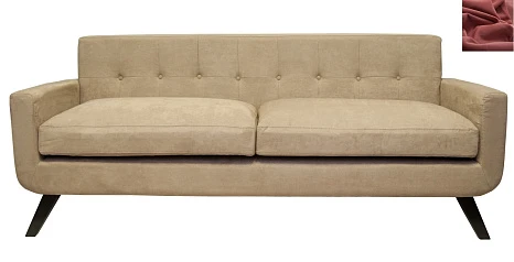 заказать Диван скандинавский на ножках Uter красный в интернет-магазине в Санкт-Петербурге