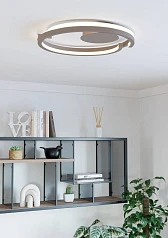 купить 901823 Светодиодный настенно-потолочный светильник с регулировкой цветовой температуры MEZZOMONTE, 40W(LED), 2700-6500K, 3200lm, алюминий, сталь, песо в Санкт-Петербурге