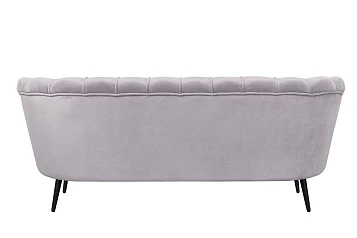 купить Дизайнерский диван для гостиниц Pearl Triple Grey на черных ножках в Санкт-Петербурге