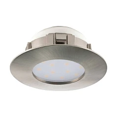 95819 Светодиодный встраиваемый светильник PINEDA, 1х4,9W(LED), ?78, IP44, пластик, никель матовый в интернет-магазине в Санкт-Петербурге