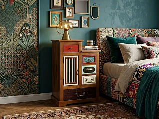 купить красивые Прикроватная тумба "Гуашь (Gouache)" арт M20010ETG/1, разноцветная в Санкт-Петербурге