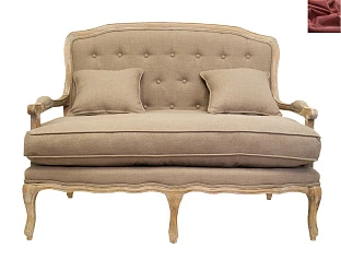 Прямой диван модерн Yareli Brown цвет красный в Санкт-Петербурге