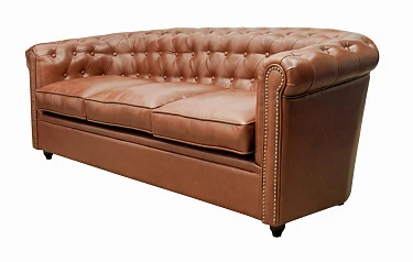 купить красивый Диван кожаный Karo brown 3S в Санкт-Петербурге