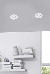 фото 98243 Светодиодный встраиваемый светильник SALICETO димм., 6W(LED), ?88, 380lm, 3000K, алюминий, белый в интерьере в Санкт-Петербурге