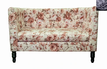 Диван Rose Flower в современном стиле темно серый в Санкт-Петербурге