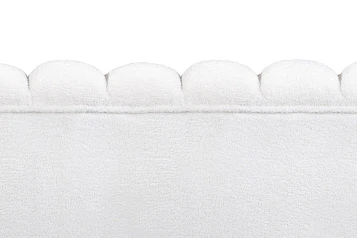Диван ракушка для гостиниц Pearl Triple Boucle на черных ножках в Санкт-Петербурге
