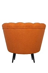 заказать Низкое кресло ракушка Pearl Orange Boucle на черных ножках в Санкт-Петербурге