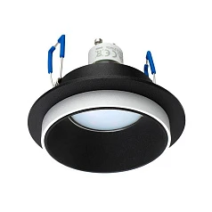 купить 900453 Встраиваемый светильник CAROSSO, 35W (GU10), ?93, алюминий, черный, белый в интернет-магазине в Санкт-Петербурге