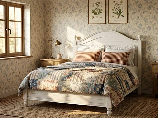 фото Кровать в стиле Прованс "Одри (Odri)" 140х200 см арт 2141/14 в Санкт-Петербурге