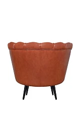 Низкое кресло ракушка Pearl Brown на черных ножках в интернет-магазине в Санкт-Петербурге