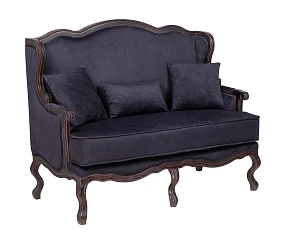 Двухместный дизайнерский диван Brody Double Black в интернет-магазине в Санкт-Петербурге