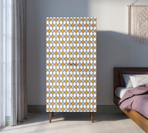 Шкаф малый двухстворчатый "Berber" принт 22 арт BB08/Print_22