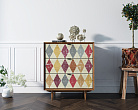 Комод в Скандинавском стиле "Бруни (Bruni) принт" на три ящика арт BR07P №4