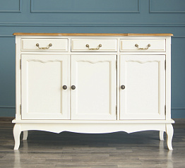 Бежевый Комод "Леонтина (Leontina)" (3 ящика и 3 двери) арт ST9344