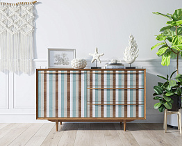 Комод "Бруни (Bruni) принт 1" с ящиками и дверкой арт BR-02/print_1