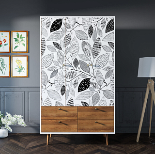 Шкаф трехстворчатый "Berber" принт 9 арт BB02/Print_09