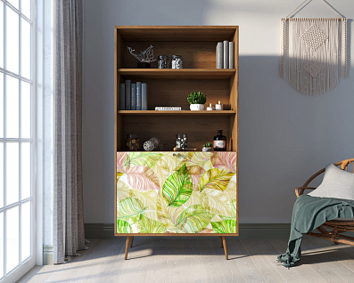 Стеллаж с дверками "Berber" принт 29 арт BB26/Print_29