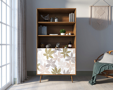 Стеллаж с дверками "Berber" принт 27 арт BB26/Print_27