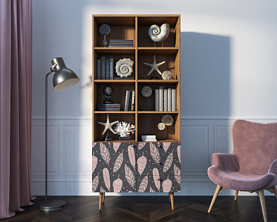 Стеллаж на комоде "Berber" принт 40 арт BB44/Print_40