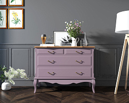 Комод "Леонтина (Leontina)" в лавандовом цвете на 4 ящика арт ST9315L