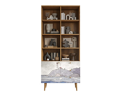 Стеллаж на комоде "Berber" арт BB44/Print_51