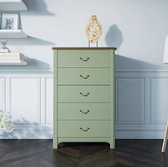 Комод "Оливия (Olivia)" высокий на 5 ящиков арт GA3005